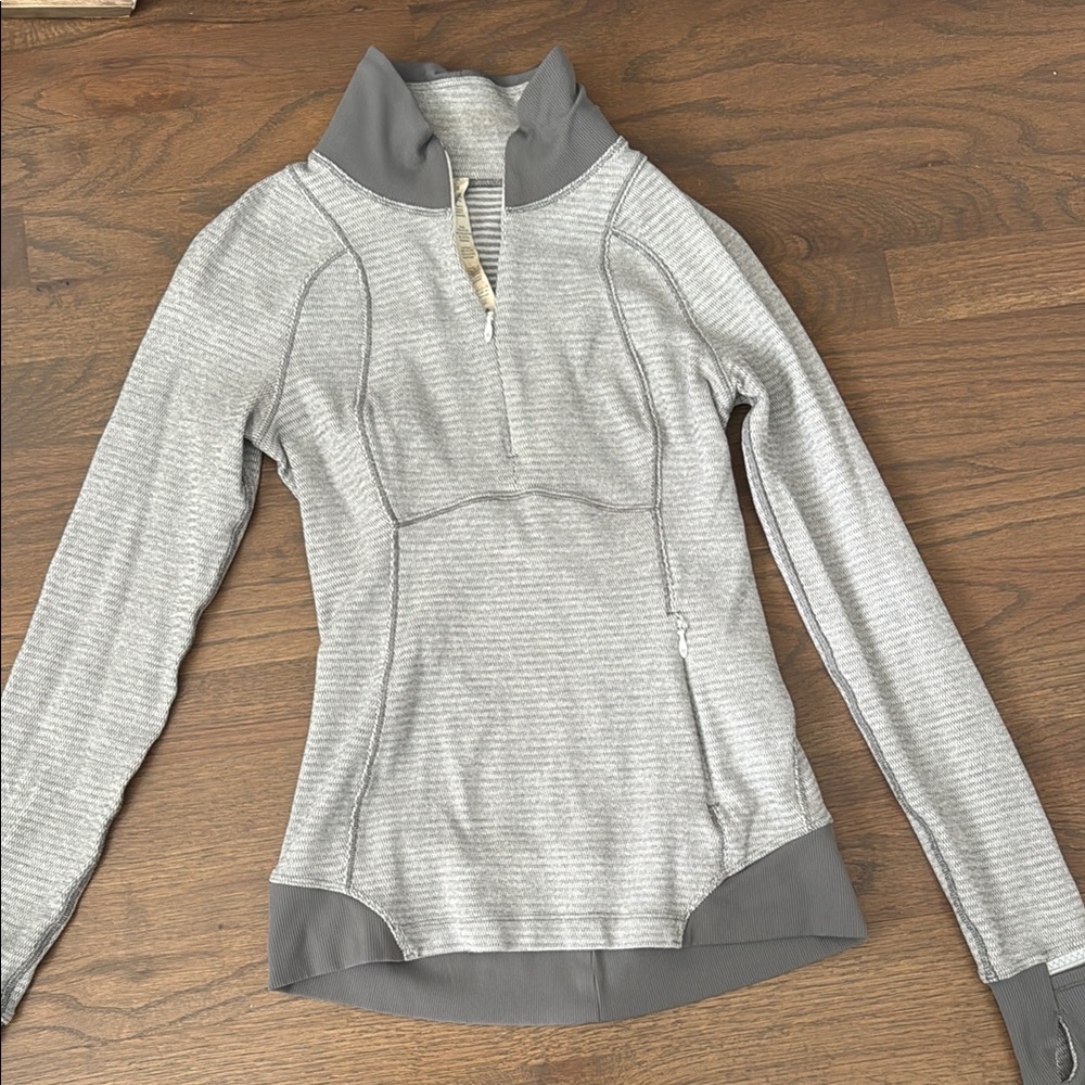 Gray Women's LuluLemon Half Zip